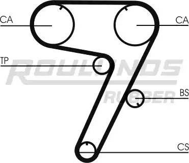 Roulunds Rubber RR1175 - Ремінь ГРМ autocars.com.ua