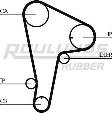 Roulunds Rubber RR1311 - Ремінь ГРМ autocars.com.ua