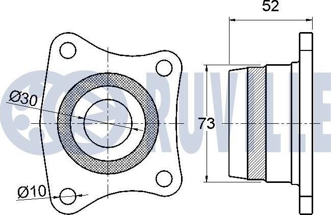 Ruville 220699 - Комплект підшипника маточини колеса autocars.com.ua