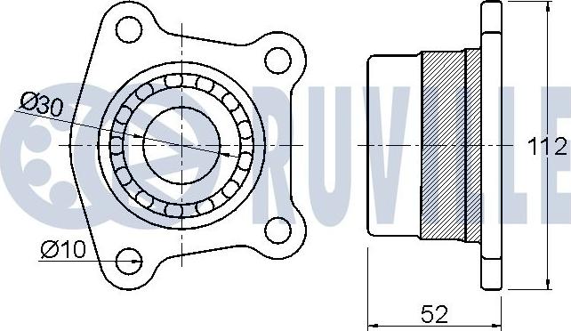 Ruville 220705 - Комплект подшипника ступицы колеса autodnr.net