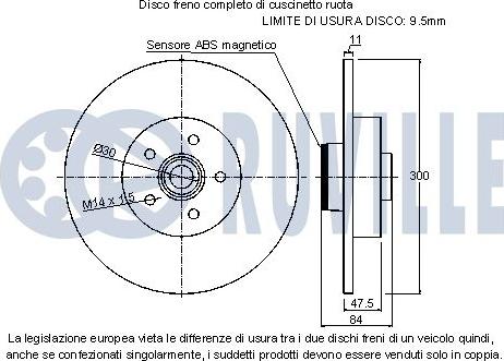 Ruville 221168 - Тормозной диск autodnr.net