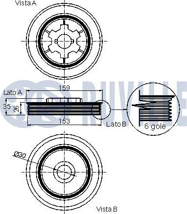 Ruville 520239 - Шкив коленчатого вала autodnr.net