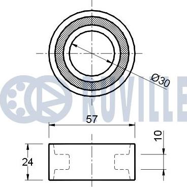 Ruville 540047 - Натяжна ролик, ремінь ГРМ autocars.com.ua