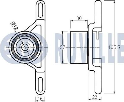 Ruville 540067 - Натяжна ролик, ремінь ГРМ autocars.com.ua