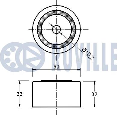 Ruville 540075 - Паразитний / Провідний ролик, зубчастий ремінь autocars.com.ua