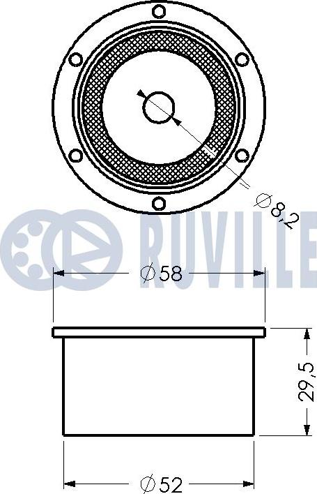 Ruville 540101 - Направляющий ролик, зубчатый ремень avtokuzovplus.com.ua