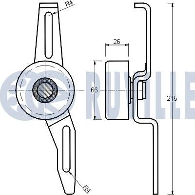 Ruville 540104 - Натяжитель, поликлиновый ремень avtokuzovplus.com.ua