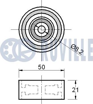 Ruville 540131 - Направляющий ролик, зубчатый ремень avtokuzovplus.com.ua