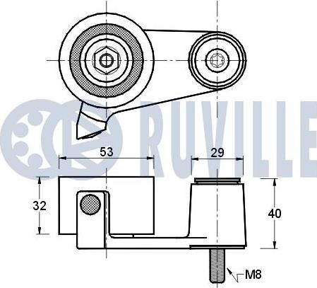 Ruville 540191 - Натяжной ролик, ремень ГРМ avtokuzovplus.com.ua