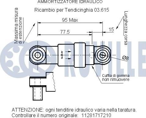 Ruville 540208 - Амортизатор, поліклиновий ремінь autocars.com.ua