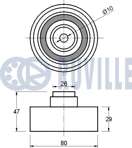 Ruville 540277 - Направляющий ролик, зубчатый ремень avtokuzovplus.com.ua