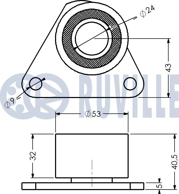 Ruville 540279 - Натяжной ролик, ремень ГРМ avtokuzovplus.com.ua