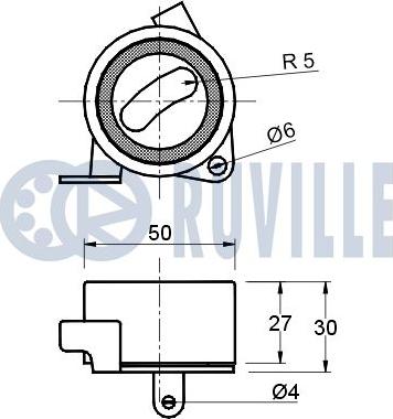 Ruville 540290 - Натяжной ролик, ремень ГРМ avtokuzovplus.com.ua