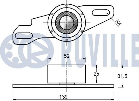 Ruville 540292 - Натяжной ролик, ремень ГРМ avtokuzovplus.com.ua