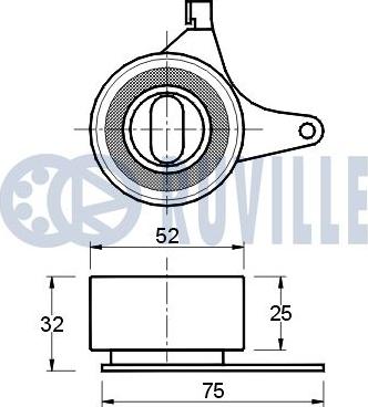 Ruville 540301 - Натяжной ролик, ремень ГРМ avtokuzovplus.com.ua