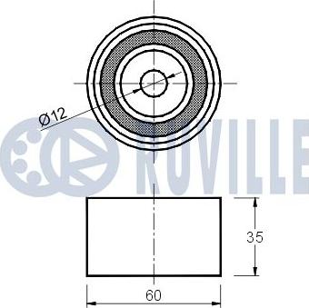 Ruville 540390 - Паразитний / Провідний ролик, зубчастий ремінь autocars.com.ua