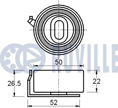 Ruville 540404 - Натяжной ролик, ремень ГРМ avtokuzovplus.com.ua