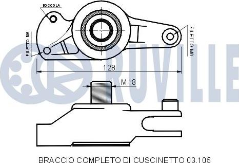 Ruville 540426 - Натягувач ременя, клинові зуб. autocars.com.ua