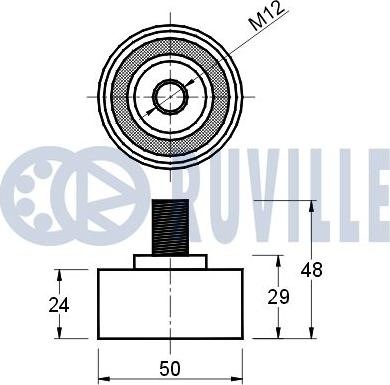 Ruville 540479 - Натяжной ролик, ремень ГРМ avtokuzovplus.com.ua