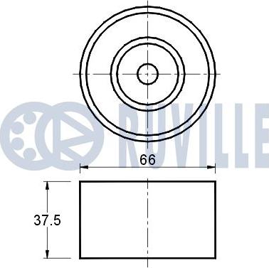 Ruville 540496 - Направляющий ролик, зубчатый ремень autodnr.net