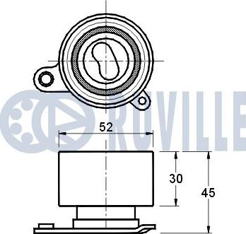 Ruville 540567 - Натяжной ролик, ремень ГРМ avtokuzovplus.com.ua