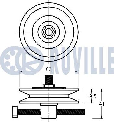 Ruville 540670 - Натягувач ременя, клинові зуб. autocars.com.ua