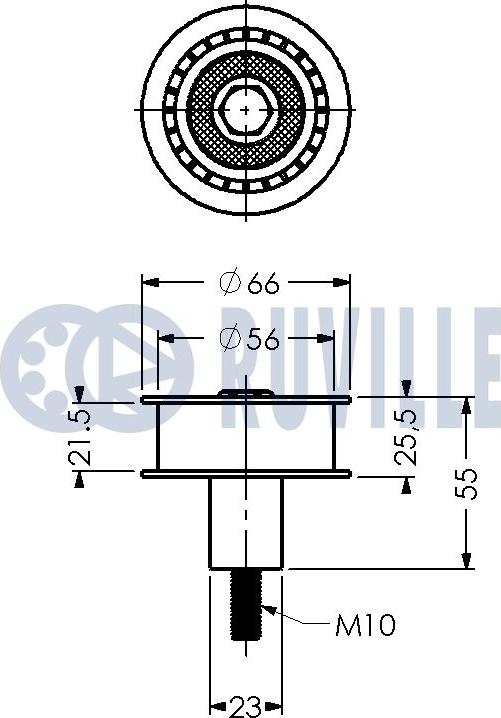 Ruville 540679 - Паразитний / Провідний ролик, зубчастий ремінь autocars.com.ua