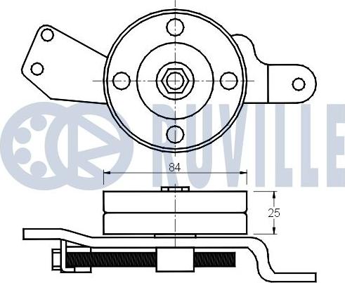 Ruville 540684 - Натяжитель, поликлиновый ремень avtokuzovplus.com.ua