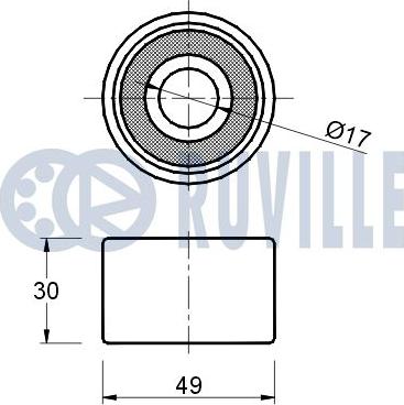 Ruville 540792 - Направляющий ролик, зубчатый ремень autodnr.net