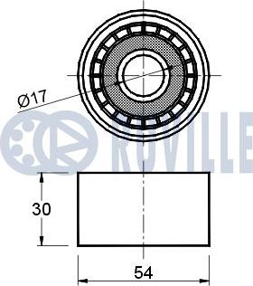 Ruville 540835 - Паразитний / провідний ролик, поліклиновий ремінь autocars.com.ua