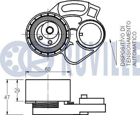 Ruville 540884 - Натяжной ролик, ремень ГРМ avtokuzovplus.com.ua