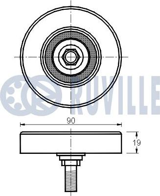 Ruville 540981 - Натягувач ременя, клинові зуб. autocars.com.ua