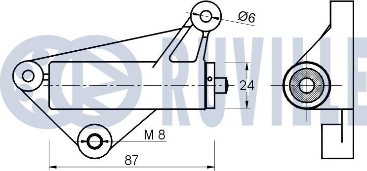 Ruville 541096 - Успокоитель, зубчатый ремень autodnr.net