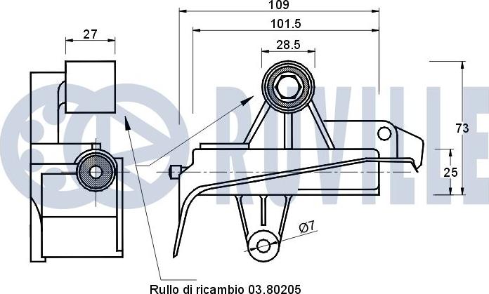 Ruville 541115 - Успокоитель, зубчастий ремінь autocars.com.ua