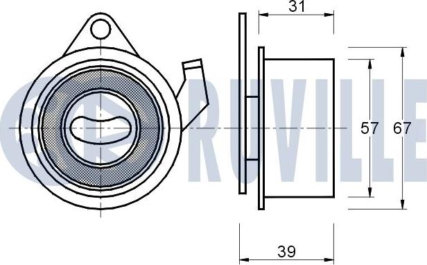 Ruville 541212 - Натяжной ролик, ремень ГРМ autodnr.net