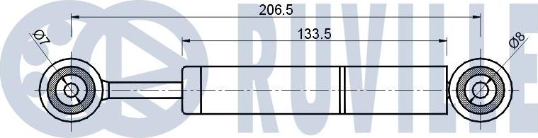 Ruville 541278 - Амортизатор, поліклиновий ремінь autocars.com.ua