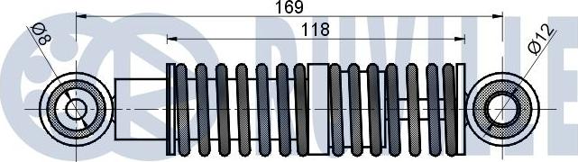 Ruville 541283 - Амортизатор, поліклиновий ремінь autocars.com.ua