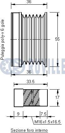 Ruville 541290 - Шкив генератора, муфта avtokuzovplus.com.ua