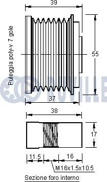 Ruville 541294 - Шкив генератора, муфта avtokuzovplus.com.ua