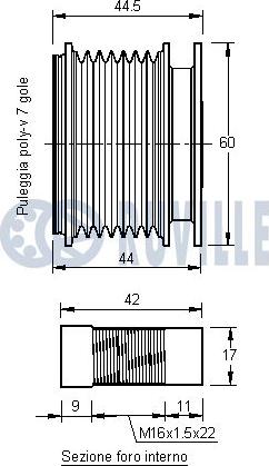 Ruville 541296 - Шкив генератора, муфта avtokuzovplus.com.ua