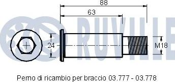 Ruville 541347 - Натягувач ременя, клинові зуб. autocars.com.ua