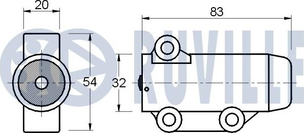 Ruville 541372 - Успокоитель, зубчастий ремінь autocars.com.ua