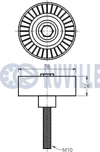 Ruville 541478 - Направляющий ролик, поликлиновый ремень autodnr.net