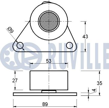 Ruville 541484 - Направляющий ролик, зубчатый ремень avtokuzovplus.com.ua