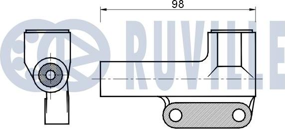 Ruville 541665 - Успокоитель, зубчатый ремень avtokuzovplus.com.ua