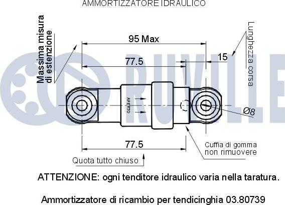 Ruville 541698 - Амортизатор, поліклиновий ремінь autocars.com.ua