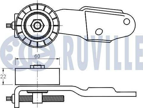 Ruville 541762 - Натягувач ременя, клинові зуб. autocars.com.ua