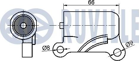 Ruville 541969 - Успокоитель, зубчастий ремінь autocars.com.ua