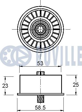 Ruville 542064 - Направляющий ролик, зубчатый ремень avtokuzovplus.com.ua