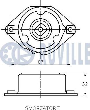 Ruville 542146 - Натяжитель, поликлиновый ремень avtokuzovplus.com.ua